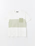 LC Waikiki Crew Neck Short Sleeve Striped Combed Cotton Men's T-shirt